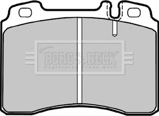 Borg & Beck BBP1181 - Тормозные колодки, дисковые, комплект unicars.by