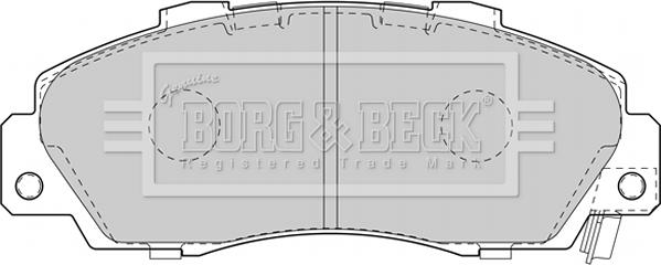 Borg & Beck BBP1845 - Тормозные колодки, дисковые, комплект unicars.by