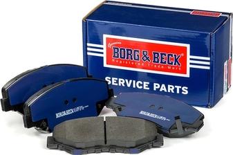 Borg & Beck BBP1860 - Тормозные колодки, дисковые, комплект unicars.by