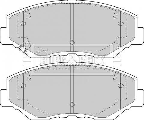 Borg & Beck BBP1860 - Тормозные колодки, дисковые, комплект unicars.by