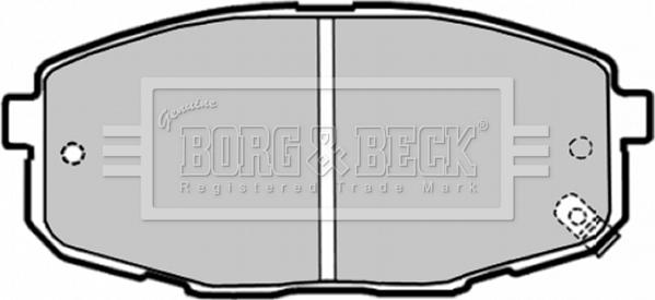 Borg & Beck BBP1868 - Тормозные колодки, дисковые, комплект unicars.by