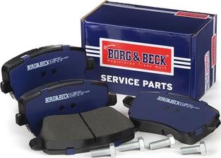 Borg & Beck BBP1807 - Тормозные колодки, дисковые, комплект unicars.by