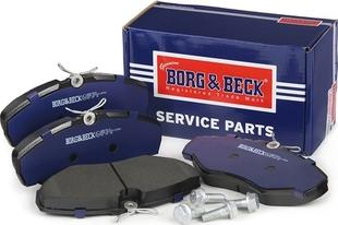 Borg & Beck BBP1812 - Тормозные колодки, дисковые, комплект unicars.by