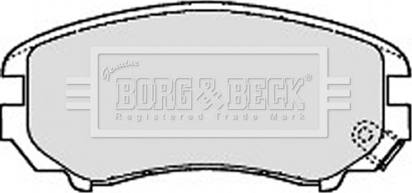 Borg & Beck BBP1884 - Тормозные колодки, дисковые, комплект unicars.by