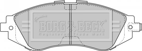 Borg & Beck BBP1881 - Тормозные колодки, дисковые, комплект unicars.by