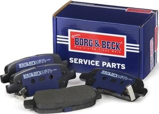 Borg & Beck BBP1839 - Тормозные колодки, дисковые, комплект unicars.by