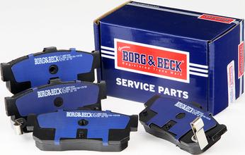 Borg & Beck BBP1834 - Тормозные колодки, дисковые, комплект unicars.by