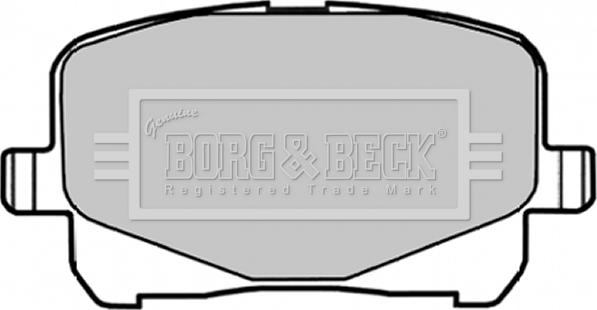 Borg & Beck BBP1835 - Тормозные колодки, дисковые, комплект unicars.by