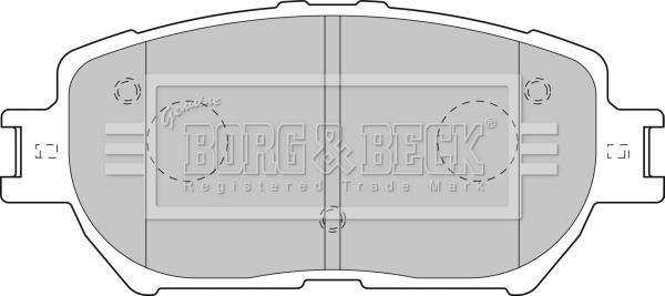 Borg & Beck BBP1833 - Тормозные колодки, дисковые, комплект unicars.by