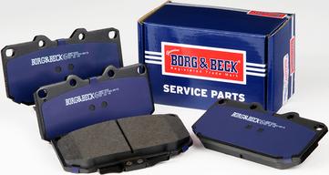 Borg & Beck BBP1832 - Тормозные колодки, дисковые, комплект unicars.by