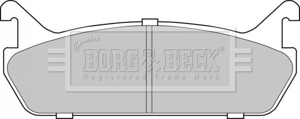 Borg & Beck BBP1828 - Тормозные колодки, дисковые, комплект unicars.by