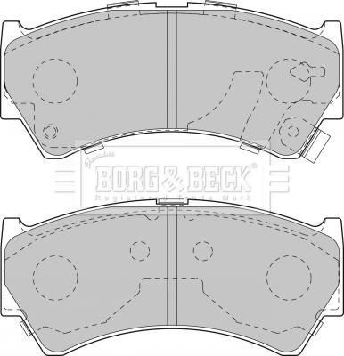 Borg & Beck BBP1827 - Тормозные колодки, дисковые, комплект unicars.by