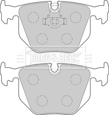 Borg & Beck BBP1871 - Тормозные колодки, дисковые, комплект unicars.by