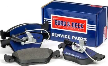 Borg & Beck BBP1396 - Тормозные колодки, дисковые, комплект unicars.by