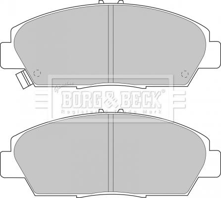 Borg & Beck BBP1398 - Тормозные колодки, дисковые, комплект unicars.by