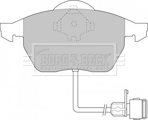 Borg & Beck BBP1392 - Тормозные колодки, дисковые, комплект unicars.by