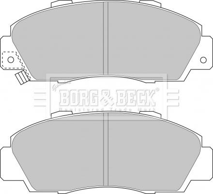 Borg & Beck BBP1389 - Тормозные колодки, дисковые, комплект unicars.by