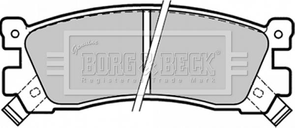 Borg & Beck BBP1328 - Тормозные колодки, дисковые, комплект unicars.by