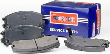 Borg & Beck BBP1375 - Тормозные колодки, дисковые, комплект unicars.by