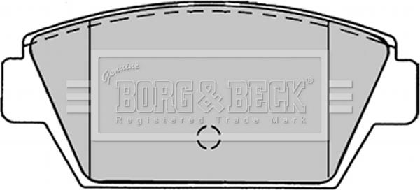 Borg & Beck BBP1243 - Тормозные колодки, дисковые, комплект unicars.by