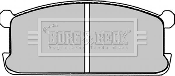 Borg & Beck BBP1251 - Тормозные колодки, дисковые, комплект unicars.by