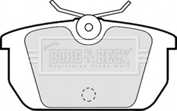 Borg & Beck BBP1261 - Тормозные колодки, дисковые, комплект unicars.by