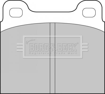 Borg & Beck BBP1210 - Тормозные колодки, дисковые, комплект unicars.by