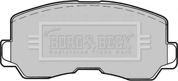 Borg & Beck BBP1213 - Тормозные колодки, дисковые, комплект unicars.by