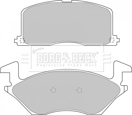 Borg & Beck BBP1234 - Тормозные колодки, дисковые, комплект unicars.by