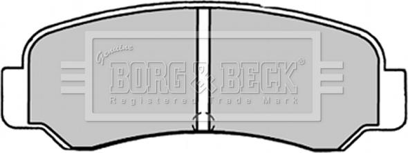 Borg & Beck BBP1231 - Тормозные колодки, дисковые, комплект unicars.by