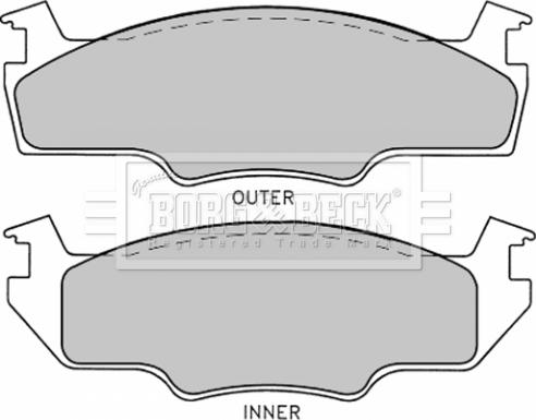 CAR PNT722 - Тормозные колодки, дисковые, комплект unicars.by