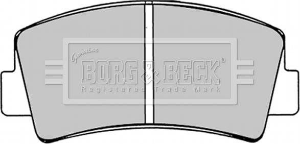 Borg & Beck BBP1221 - Тормозные колодки, дисковые, комплект unicars.by