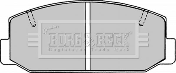 Borg & Beck BBP1276 - Тормозные колодки, дисковые, комплект unicars.by