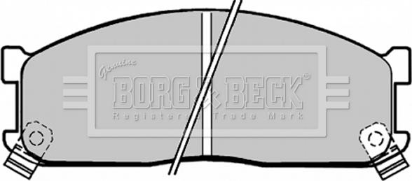 Borg & Beck BBP1271 - Тормозные колодки, дисковые, комплект unicars.by