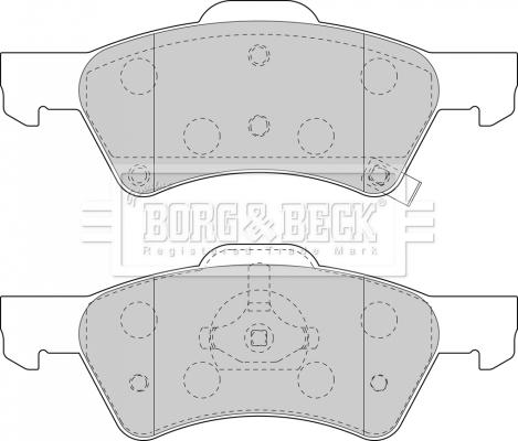 BOSCH BE857H - Тормозные колодки, дисковые, комплект unicars.by