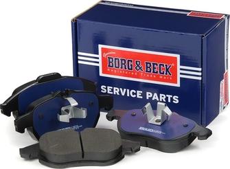 Borg & Beck BBP1765 - Тормозные колодки, дисковые, комплект unicars.by