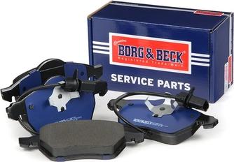 Borg & Beck BBP1766 - Тормозные колодки, дисковые, комплект unicars.by