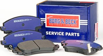 Borg & Beck BBP1768 - Тормозные колодки, дисковые, комплект unicars.by