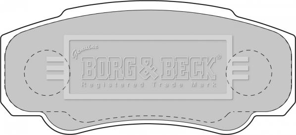 Borg & Beck BBP1763 - Тормозные колодки, дисковые, комплект unicars.by