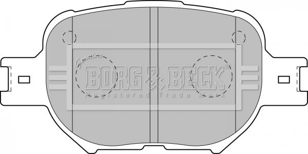 Borg & Beck BBP1767 - Тормозные колодки, дисковые, комплект unicars.by