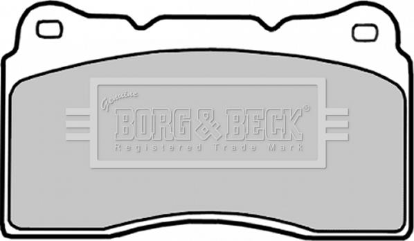 Borg & Beck BBP1784 - Тормозные колодки, дисковые, комплект unicars.by