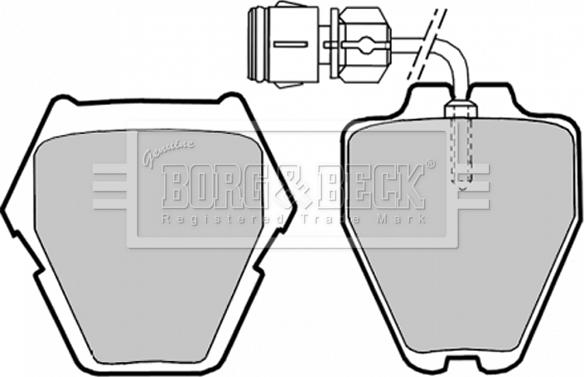 Borg & Beck BBP1780 - Тормозные колодки, дисковые, комплект unicars.by