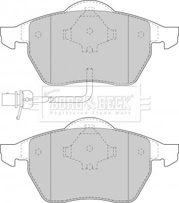 Quinton Hazell BLF1520 - Тормозные колодки, дисковые, комплект unicars.by