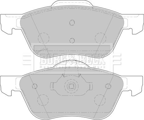 Borg & Beck BBP1772 - Тормозные колодки, дисковые, комплект unicars.by