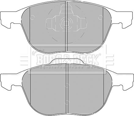 Borg & Beck BBP2456 - Тормозные колодки, дисковые, комплект unicars.by