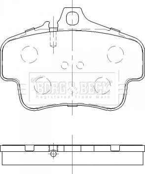 BENDIX 510968 - Тормозные колодки, дисковые, комплект unicars.by