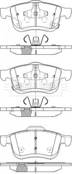 Borg & Beck BBP2529 - Тормозные колодки, дисковые, комплект unicars.by