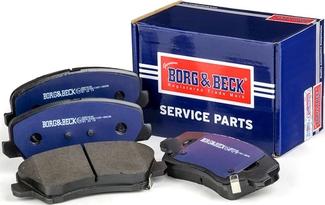 Borg & Beck BBP2690 - Тормозные колодки, дисковые, комплект unicars.by