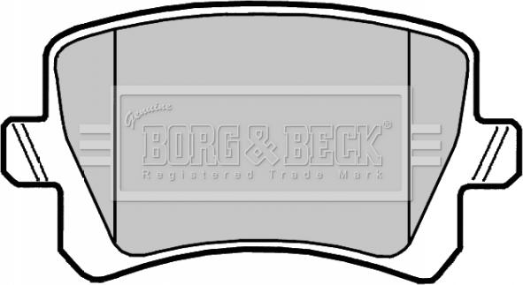 Borg & Beck BBP2044 - Тормозные колодки, дисковые, комплект unicars.by