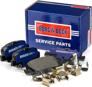 Borg & Beck BBP2056 - Тормозные колодки, дисковые, комплект unicars.by